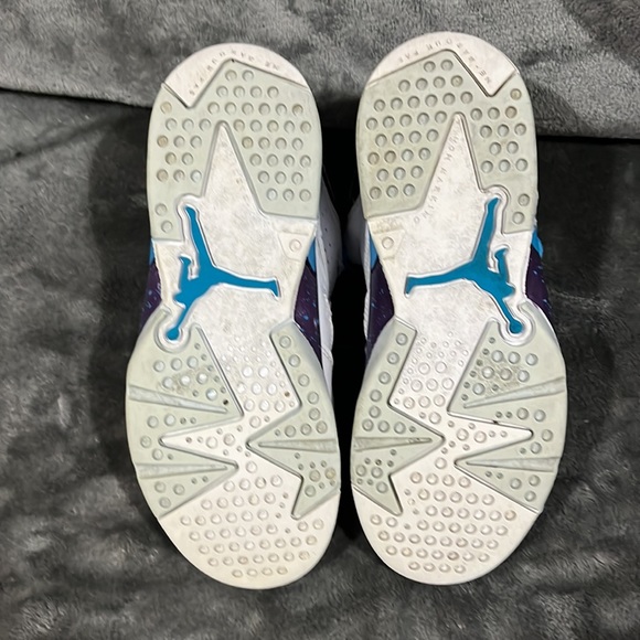 Nike Jordan Flight Club 91 Kids Sz 13C Wht/Blue/Purple #555470-105 EUC - Picture 7 of 7